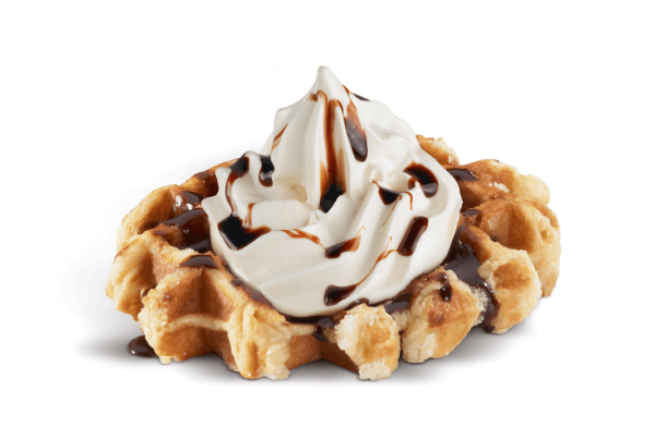 Waffle com Gelado